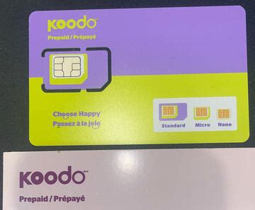 nfc sim card koodo|koodo sim card not working.